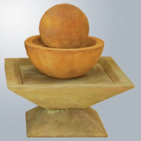 Giannini Garden Duo Fountain With Gray Gradient Background