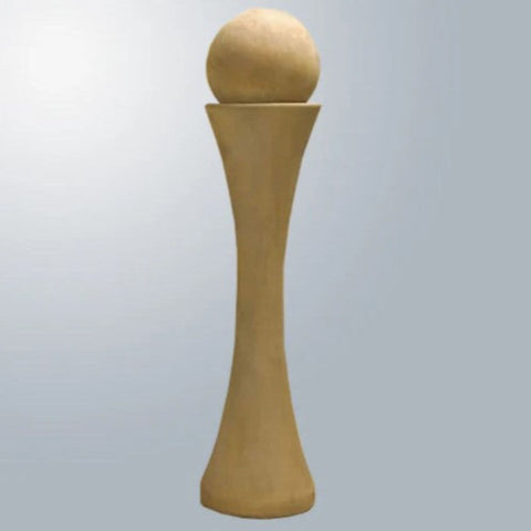 Giannini Garden Equinox Sphere Fountain With Gray Gradient Background