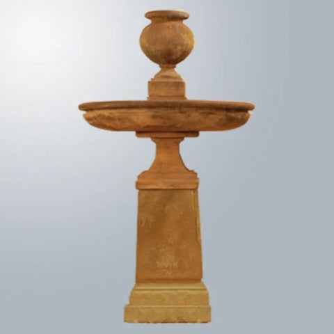 Giannini Garden Etruria Urn Tall Fountain With Gray Gradient Background