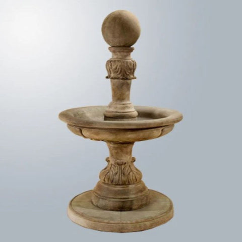 Giannini Garden Florinia Fountain With Gray Gradient Background