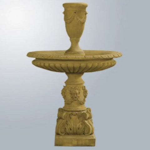 Giannini Garden Fonte Antica Fountain With Gray Gradient Background