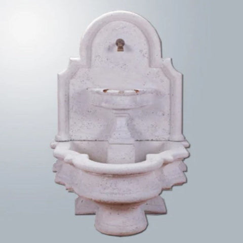 Giannini Garden Foro Vesuvio Wall Outdoor Water Fountain With Gradient Gray Color Background