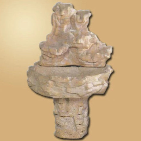 Giannini Garden Grand Canyon Falls Fountain With Gradient Color Background