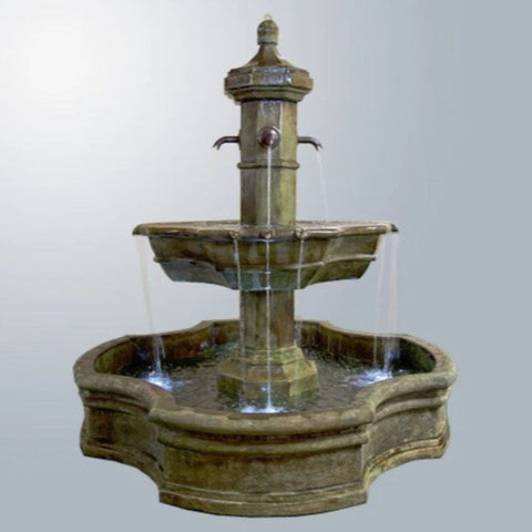 Giannini Garden Grand Roubaix Pond Fountain For Spouts With Gray Gradient Background