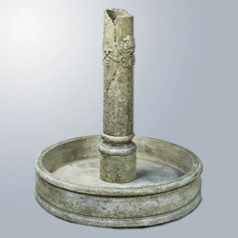 Giannini Garden Green Man Pond Outdoor Water Fountain With Gray Gradient Background