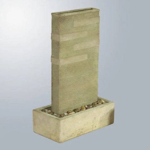 Giannini Garden Grooved Fountain With Gray Gradient Background