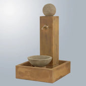 Giannini Garden Idra Fountain For Spout With Gray Gradient Background