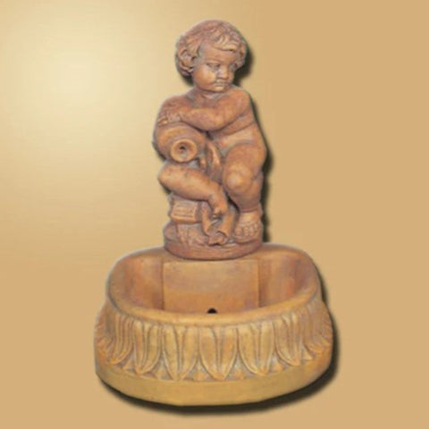 Giannini Garden Jug Boy Fountain With Gradient Color Background