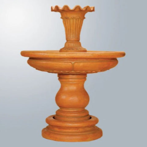 Giannini Garden Lily Outdoor Fountain With Gray Gradient Background
