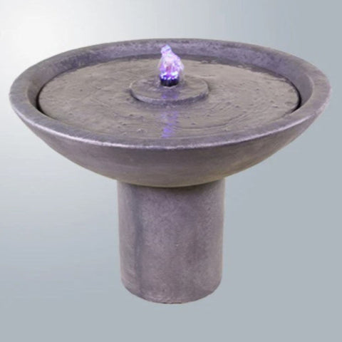 Giannini Garden Marina Fountain With Gray Gradient Background