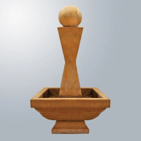 Giannini Garden Mod I Fountain Short With Ball With Gray Gradient Background