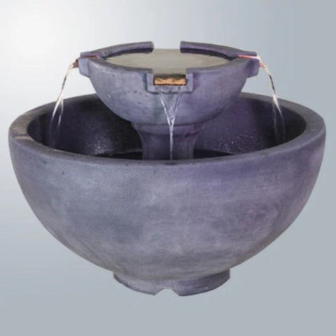 Giannini Garden Newport Fountain With Gray Gradient Background