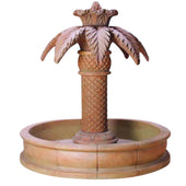 Giannini Garden Palm Springs Outdoor Water Fountain With Plain White Background