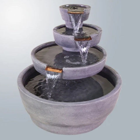 Giannini Garden Piatti Fountain With Gray Gradient Background