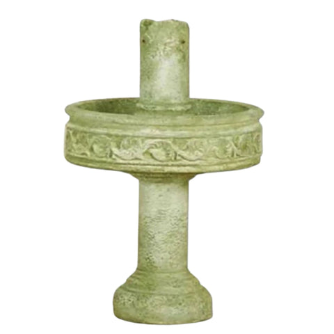 Giannini Garden Pompeii Column Outdoor Fountain with Tall Base With Plain White Background