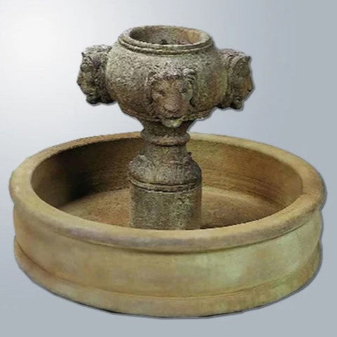 Giannini Garden Positano Pond Outdoor Water Fountain With Gradient Gray Color Background
