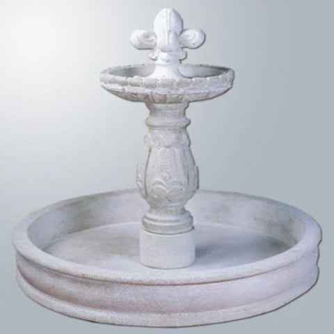Giannini Garden Prato Pond Outdoor Water Fountain With Gray Gradient Background