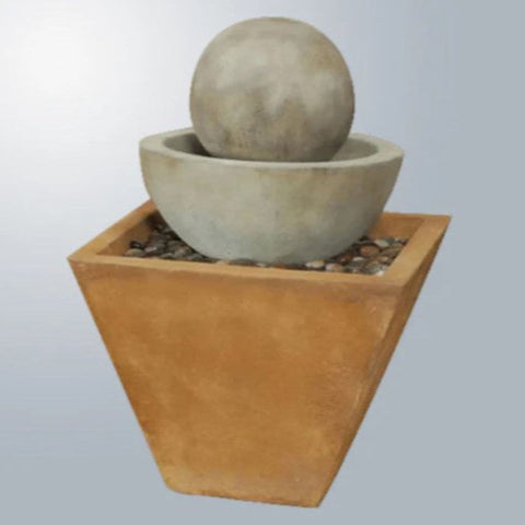 Giannini Garden Prima Fountain- Medium With Gray Gradient Background
