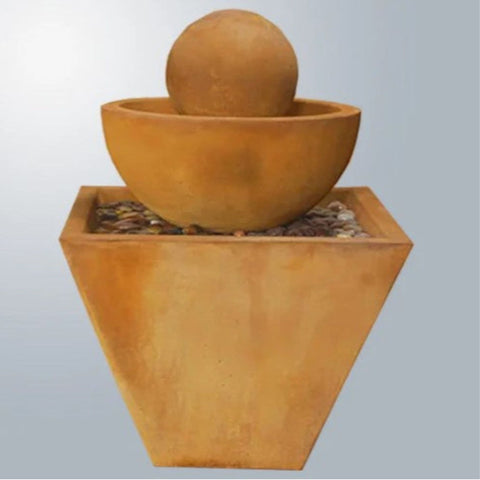Giannini Garden Prima Fountain With Gray Gradient Background