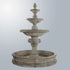Thumbnail for Giannini Garden Quattro Lion Three Tier Pond Fountain With Gray Gradient Background