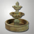 Thumbnail for Giannini Garden Regina Two Tier with 37inch Pond Outdoor Fountain With Gray Gradient Background 