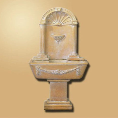 Giannini Garden Renaissance Wall Fountain With Gradient Color Background
