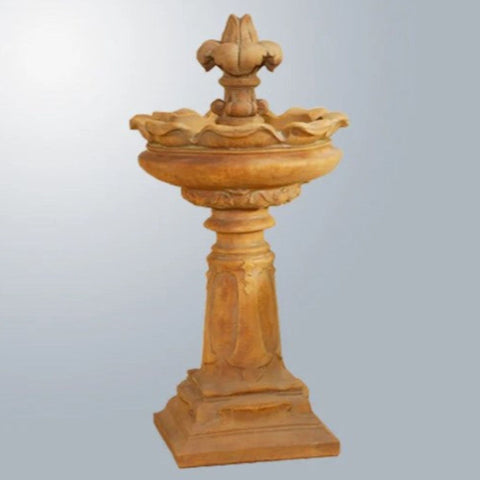 Giannini Garden Rialto Garden Fountain With Gray Gradient Background