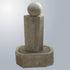 Thumbnail for Giannini Garden Rock Pillar Fountain Short With Ball With Gray Gradient Background