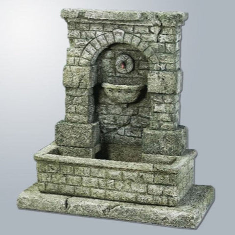 Giannini Garden SPQR Outdoor Fountain with Step With Gray Gradient Color Background