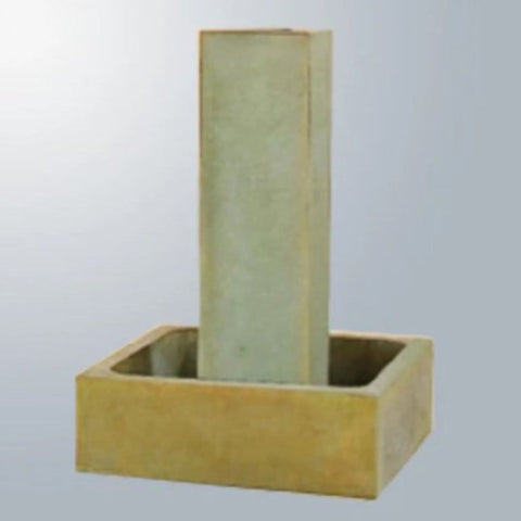 Giannini Garden Smooth Pilar Fountain Short With No Ball With Gray Gradient Background