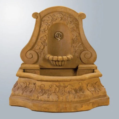 Giannini Garden Sonoma Wall Fountain For Spout With Gray Gradient Background