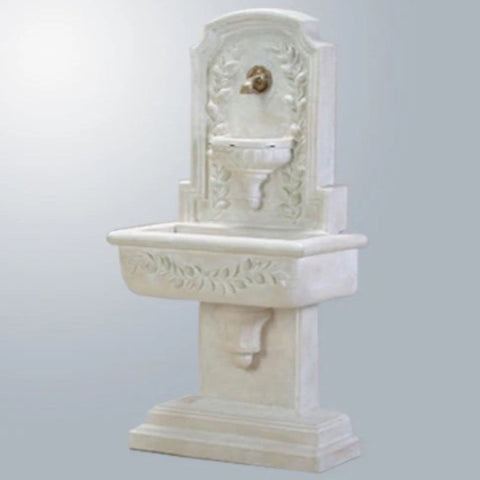 Giannini Garden Sorrentine Wall Outdoor Fountain For Spout With Gray Gradient Background