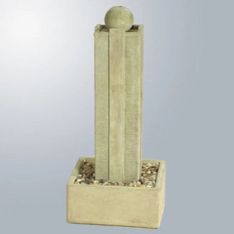 Giannini Garden Tower Fountain With Gray Gradient Background