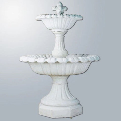 Giannini Garden Tuscania Outdoor Water Fountain With Gray Gradient Color Background