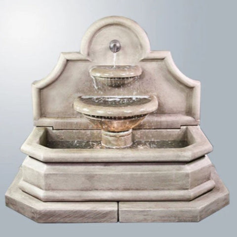 Giannini Garden Venasque Wall Fountain for Spout With Gray Gradient Background