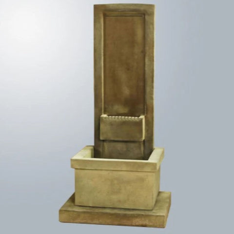 Giannini Garden Wall Of Water Fountain With Gray Gradient Background