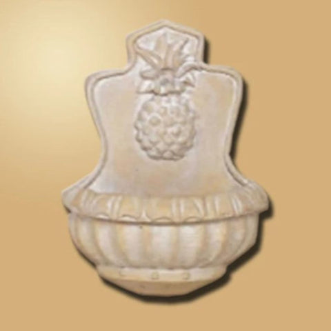 Giannini Garden Welcome Pineapple Wall Fountain With Colored Gradient Background