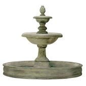 Giannini Newcastle Pond Outdoor Water Fountain With Plain White Background