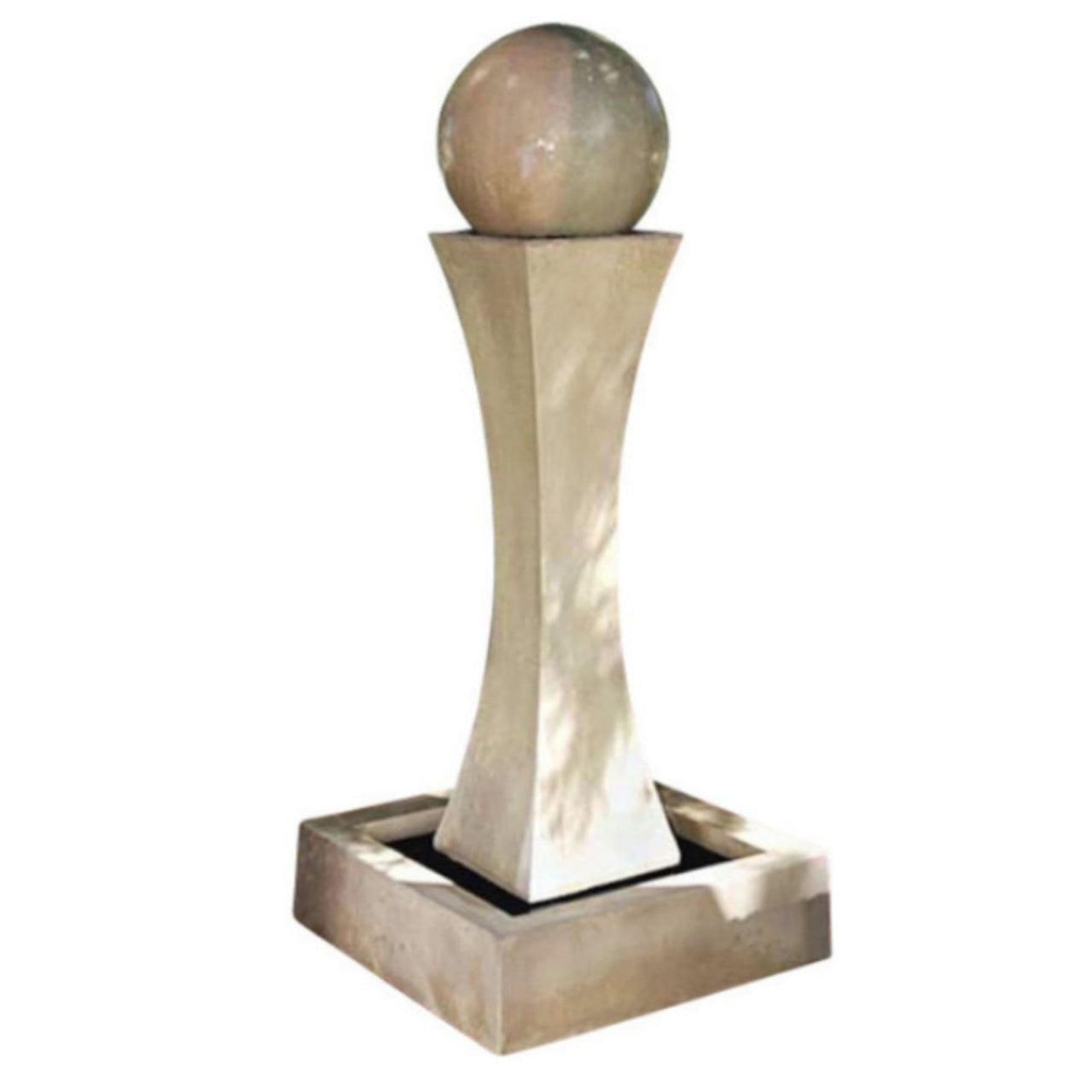 Gist 9 Tall I With Ball Garden Water Fountain With Plain White Background