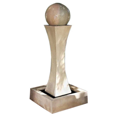 Gist I With Ball Garden Water Fountain With White Background