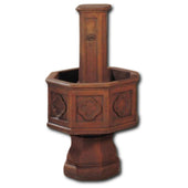 Gotica Fountain With Plain White Background