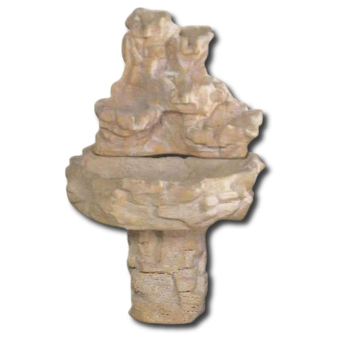 Grand Canyon Falls Fountain With Plain White Background