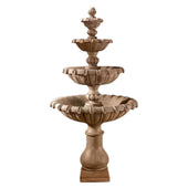 Grand Chateau Four Tier Fountain With Plain White Background