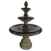 Grand Newcastle Three Tier Fountain With Plain White Background