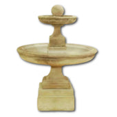Hampton Short Two Tier Fountain With Plain White Background