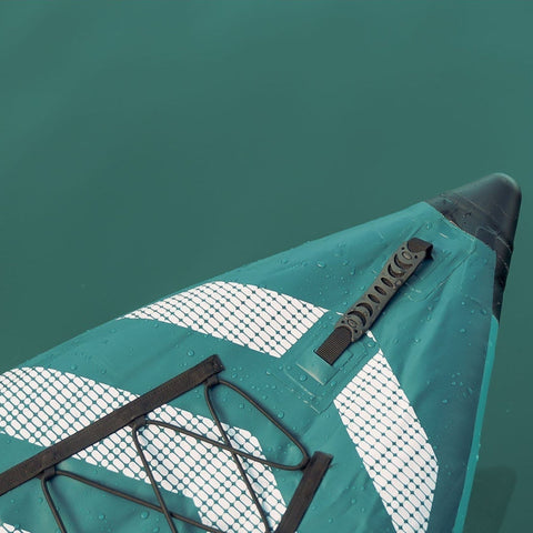 Hybris 320 Close-up Of Bungee Cords, Handle And Nose Tip Resting In Waters