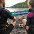 Thumbnail for Hybris 410 Kayak With A Man And Woman Resting By the Lake Shore While Taliking
