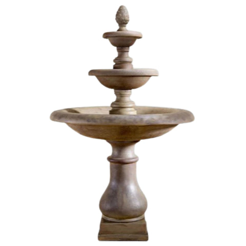 Immanis Newcastle Three Tier Fountain Short Spacers With Gray Gradient Background