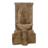 Imperia Antica Wall Fountain For Bronze Spout With Plain White Background