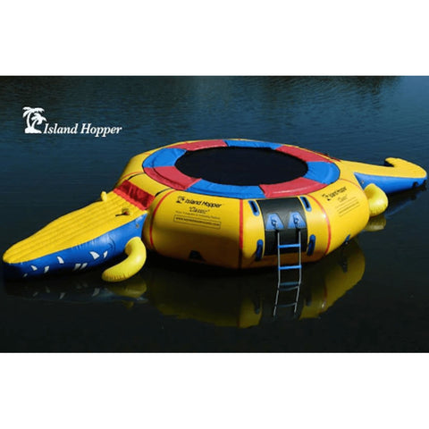 Island 15 Classic Water Trampoline Floating In Calm Water